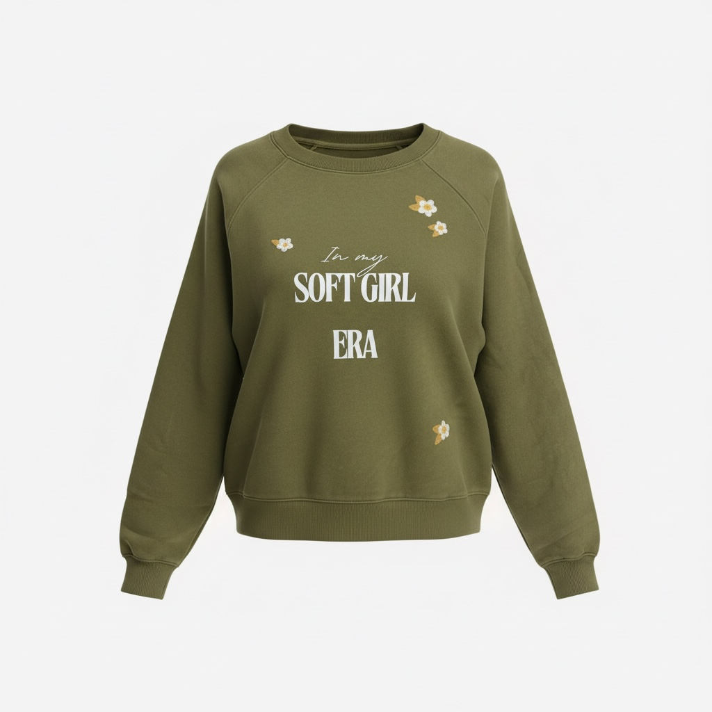 Soft Life Oversized Raglan Sweatshirt