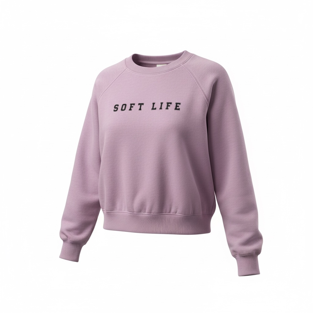 Soft Life Oversized Raglan Sweatshirt