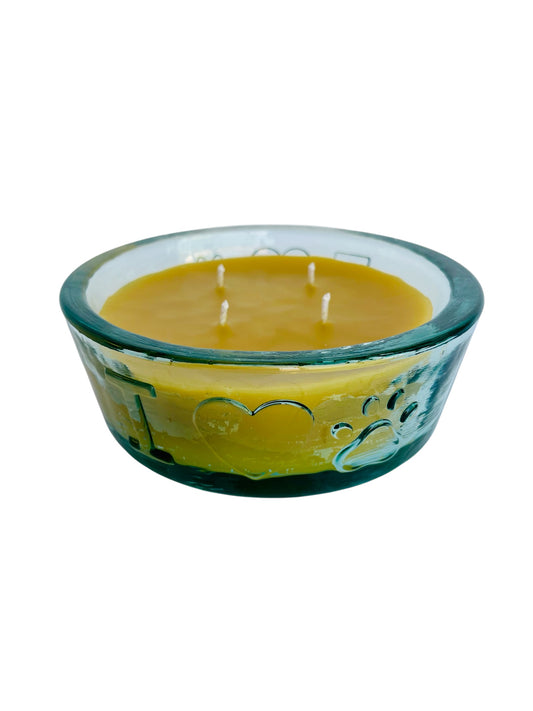 Natural, Air Purifying Candle made with 100% Pure Beeswax- Fragrance Free