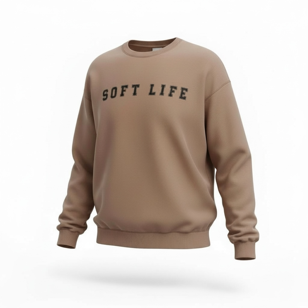 Soft Life Oversized Raglan Sweatshirt