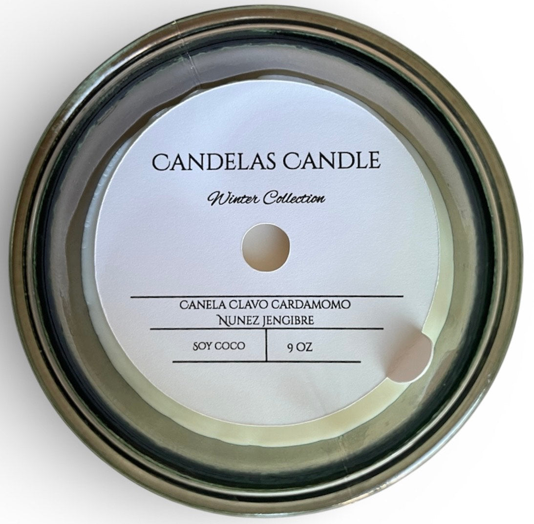 Wickless Winter Candles made with Pure Essential Oils and a Soy Coconut Wax Blend